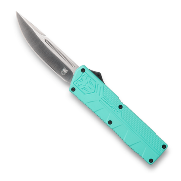 Cobratec Lightweight OTF Drop Point 3.25" Tiffany Blue